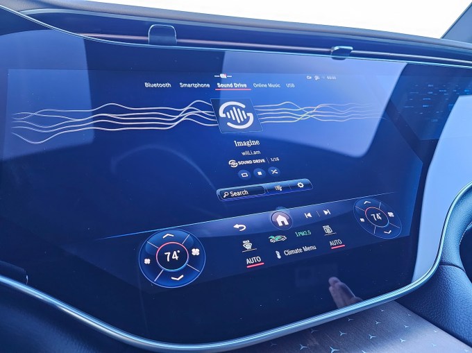 The dashboard view of Sound Drive's dynamic sound mixing system