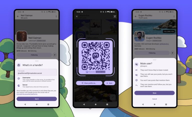 Mastodon users can now share their profiles via QR code on Android