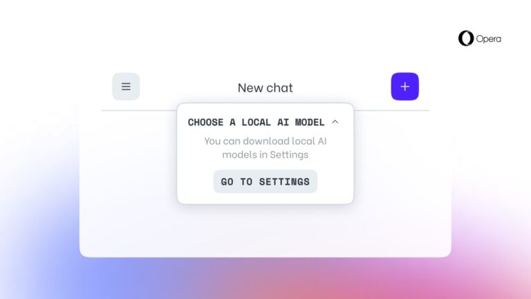 Opera allows users to download and use LLMs locally