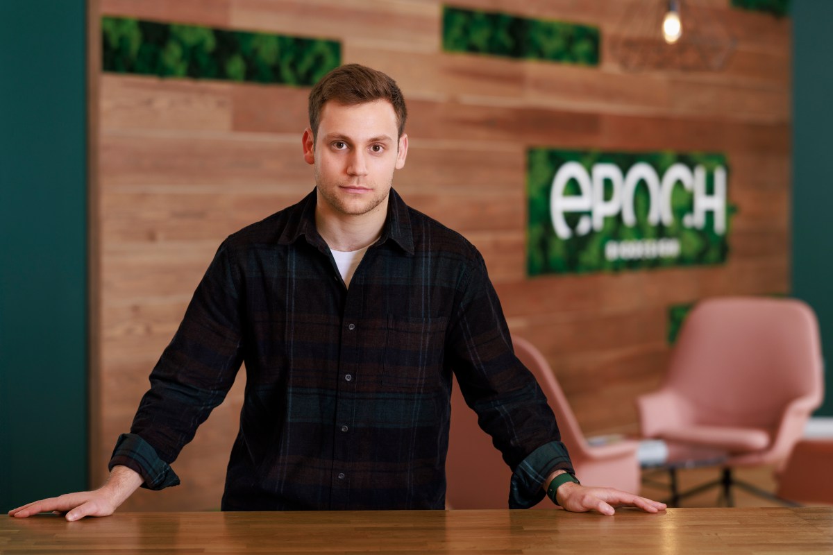 Jacob Nathan CEO Portrait, CEO Epoch Biodesign, location portrait, Finsbury Square