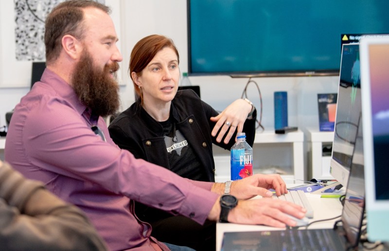 Irena Pereira demos Haven for Rob Foote at GDC 2024. 