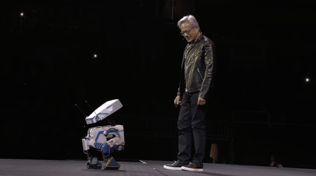 Nvidia's GTC 2025 keynote: 40x AI performance leap, open-source 'Dynamo', and a walking Star Wars-inspired 'Blue' robot